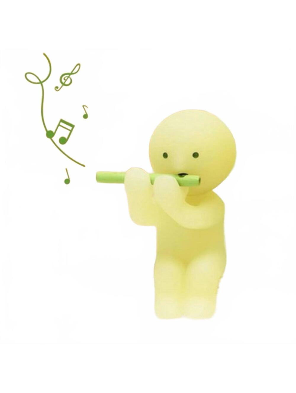 Smiski Flute Player Living Series Blind Box Figurine Collectible Glow